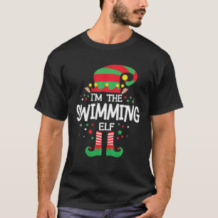 Camiseta Soy el grupo de la familia Swimming Elf coincidien