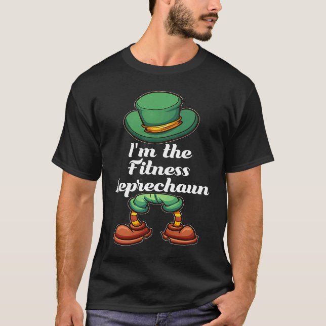 Camiseta Soy el grupo Fitness Leprechaun que coincide con S (Anverso)