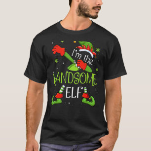 Camiseta Soy el guapo Elf Dabbing Santa Claus Xmas Fami