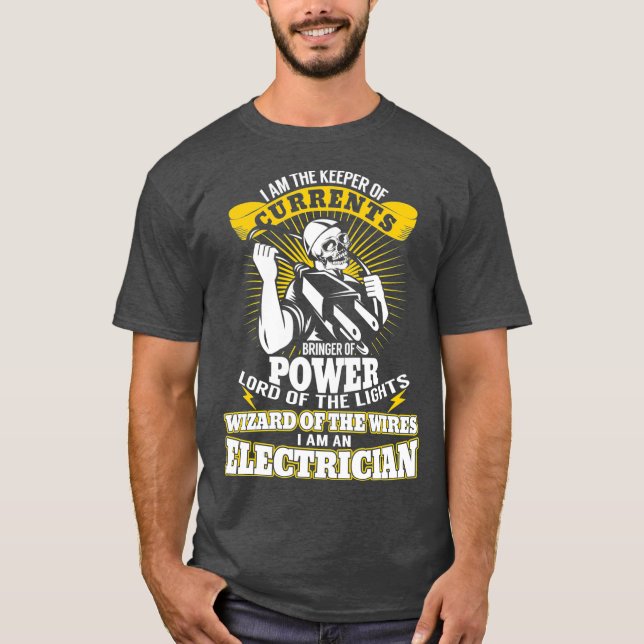 Camiseta Soy el guardián de las corrientes de electricidad  (Anverso)