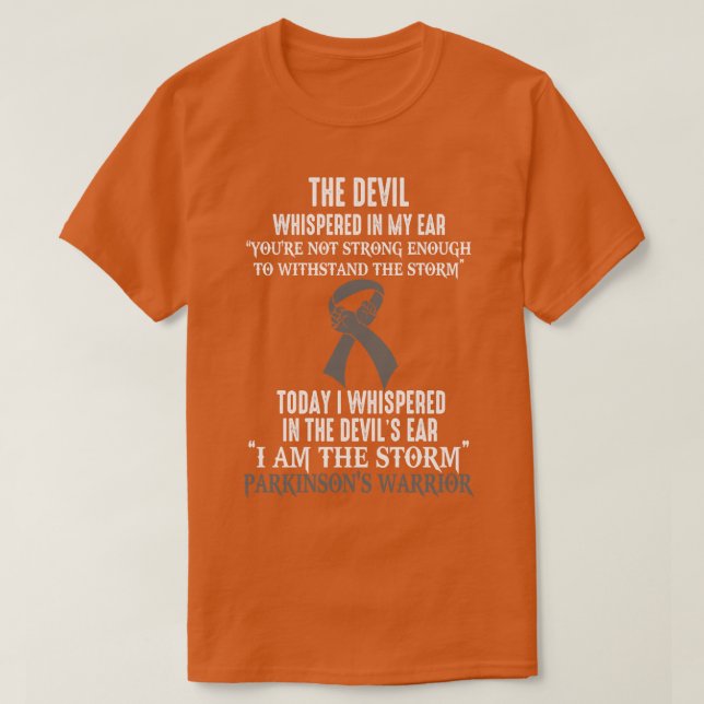 Camiseta Soy El Guerrero De Concienciación De La Tormenta P (Diseño del anverso)