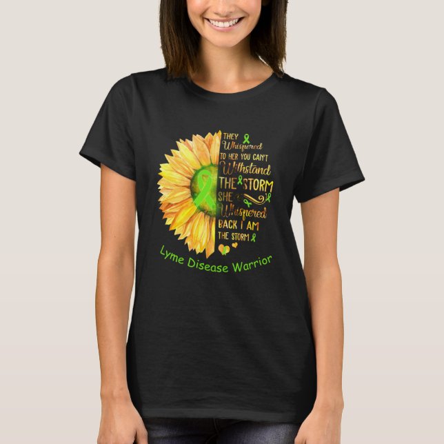 Camiseta Soy el guerrero de la enfermedad de Storm Lyme (Anverso)