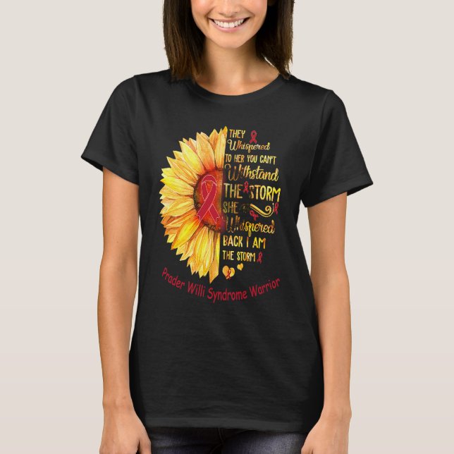Camiseta Soy el guerrero del síndrome de Storm Prader Willi (Anverso)