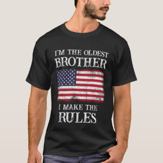 Camiseta Soy el hermano mayor que hago las reglas de la ban