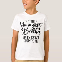 Camiseta Soy El Hermano Menor Las Reglas No Se Aplican A Mí