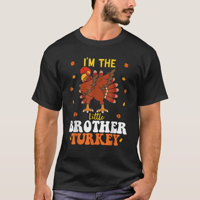 Camiseta Soy el Hermano Pequeño Turquía Divertido Hermano G (Anverso)