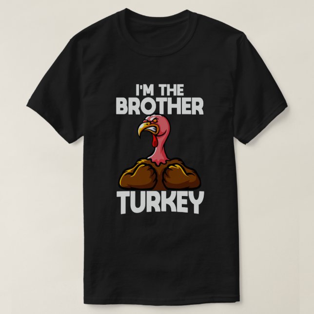 Camiseta Soy El Hermano Turco Día de Acción de Gracias (Diseño del anverso)
