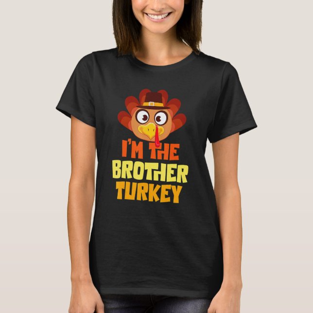 Camiseta Soy El Hermano Turquía Feliz Día de Gracias M (Anverso)