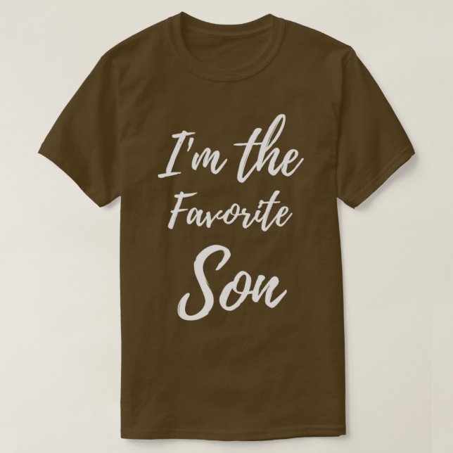 Camiseta Soy el hijo favorito2 (Diseño del anverso)