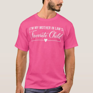 Camiseta Soy el hijo favorito de mi suegra, divertida hija