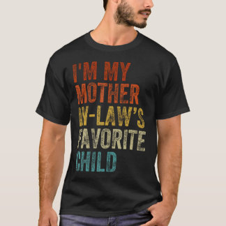 Camiseta Soy el hijo favorito de mi suegra divertido famili