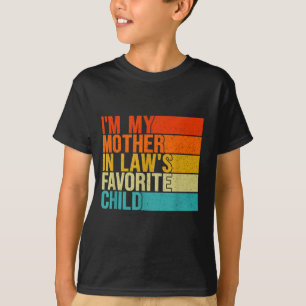 Camiseta Soy el hijo favorito de mi suegra, divertido padre