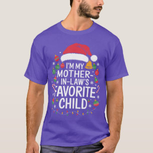 Camiseta Soy el hijo favorito de mi suegra Santa Madres 