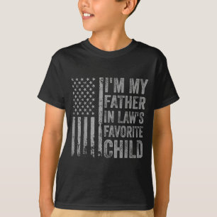 Camiseta Soy el hijo favorito de mi suegro, divertido padre