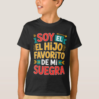 Camiseta Soy el hijo favorito funny saying colorful