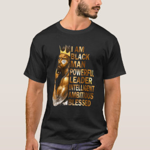 Camiseta Soy el hombre negro Rey padre poderoso Afro Melani