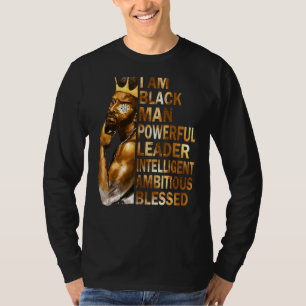 Camiseta Soy el hombre negro Rey padre poderoso Afro Melani