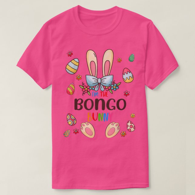 Camiseta Soy el Huevo familiar Bongo Bunny Easter Day (Diseño del anverso)