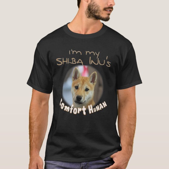 Camiseta Soy el humano cómodo de mi Shiba Inu para el perro (Anverso)