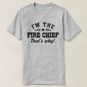 Camiseta Soy el jefe de bomberos por eso