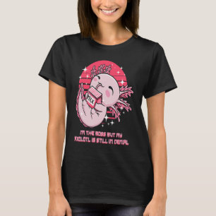 Camiseta Soy el jefe pero mi ajolote está en negación Humo