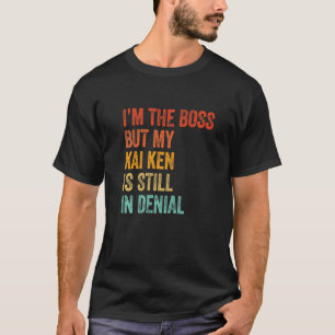 Camiseta Soy el Jefe, pero mi Kai Ken sigue negando al perr