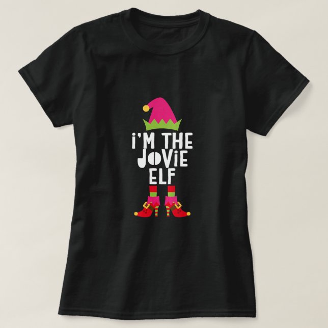 Camiseta Soy el Jovie Elf T-Shirt Matching Navidades Costu (Diseño del anverso)