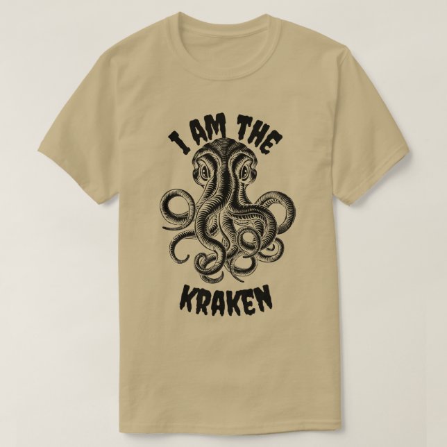 Camiseta Soy el kraken 1 (Diseño del anverso)