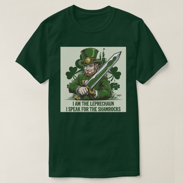 Camiseta Soy el Leprechaun (Diseño del anverso)