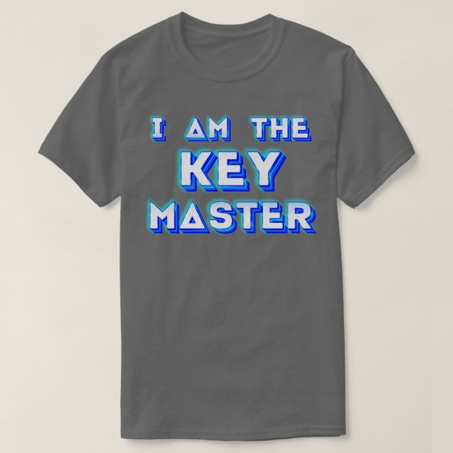 Camiseta Soy el maestro de claves (Diseño del anverso)