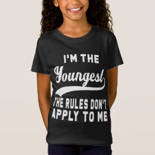 Camiseta Soy el más joven las reglas no se aplican a mí