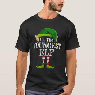 Camiseta Soy el más joven Navidad de familia con pareja de