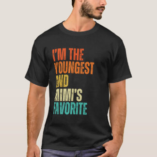 Camiseta Soy el más joven y el favorito de Mimi hombres, mu