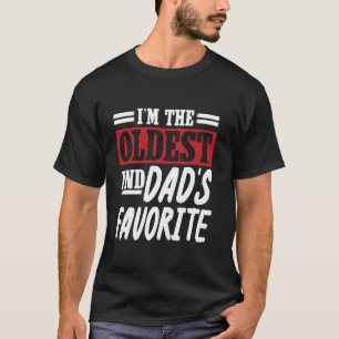 Camiseta Soy el mayor y el hermano divertido favorito de pa