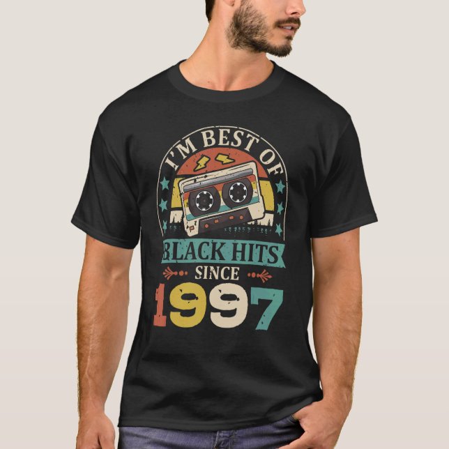 Camiseta Soy el mejor de los Black Hits desde 1997 Cassette (Anverso)