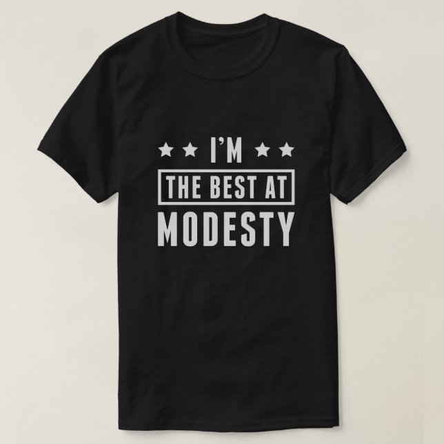 Camiseta Soy el mejor en modestia (Diseño del anverso)