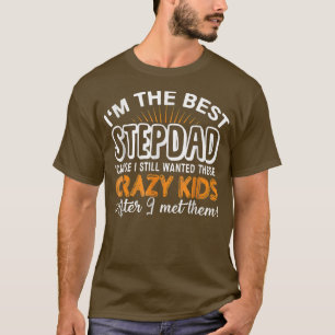 Camiseta Soy el mejor paso, papá loco niños Padres Día Gif