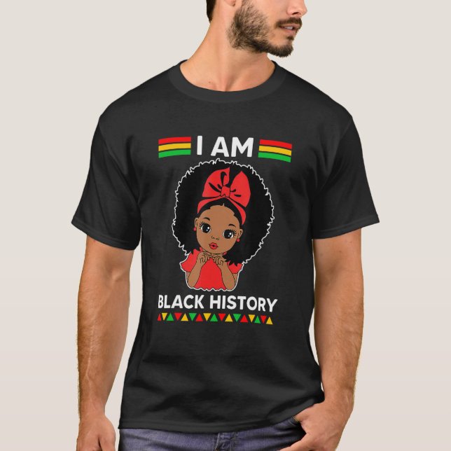 Camiseta Soy el mes de la historia negra afroamericano (Anverso)