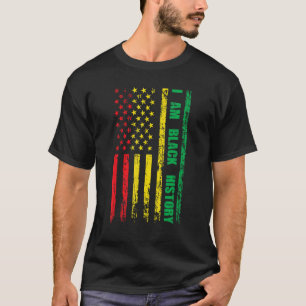 Camiseta Soy el mes de la historia negra afroamericano Amer