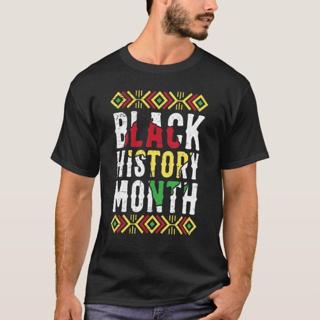 Camiseta Soy el Mes de la Historia Negra del Orgullo Africa (Anverso)