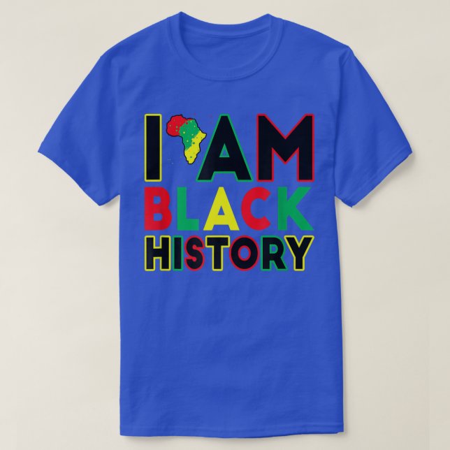 Camiseta Soy el Mes de la Historia Negra del Orgullo Africa (Diseño del anverso)