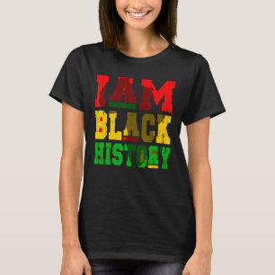 Camiseta Soy el mes de la historia negra del orgullo afroam