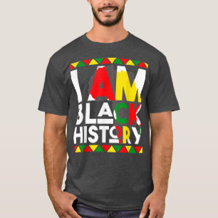Camiseta Soy el mes de la historia negra del orgullo afroam