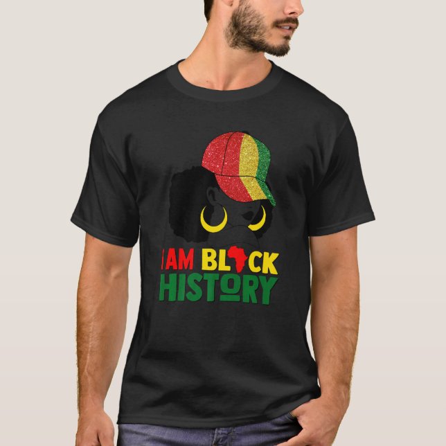 Camiseta Soy el Mes de la Historia Negra Melanin Orgullo Gi (Anverso)