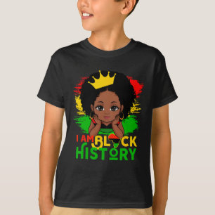 Camiseta Soy el Mes de la Historia Negra Niña Linda Melanin