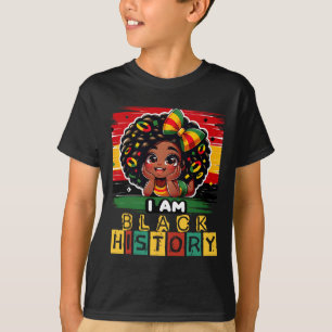 Camiseta Soy el Mes de la Historia Negra Niña Niños Melanin
