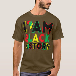 Camiseta Soy el mes de la historia negra Orgullo afroameric