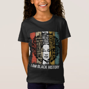 Camiseta Soy el mes de la historia negra Orgulloso afroamer
