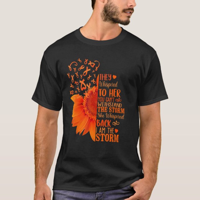 Camiseta Soy el Naranja del girasol de la conciencia sobre  (Anverso)