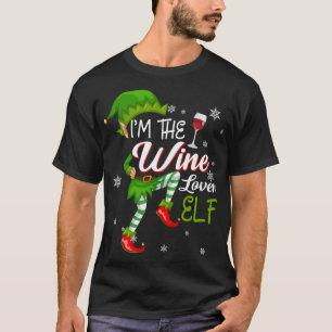 Camiseta Soy el Navidad de la familia Wine Lover Elf